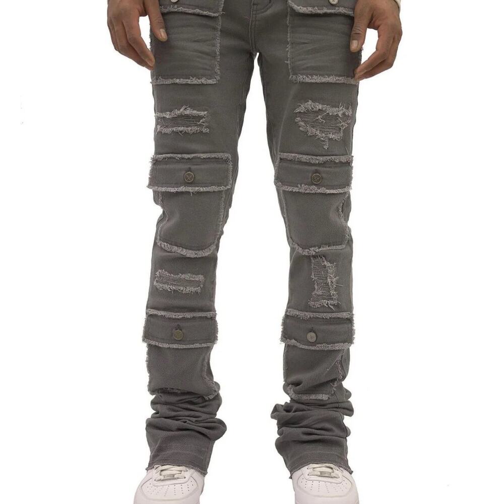 Doctrine Superstack Grey Mens Jeans Size 40